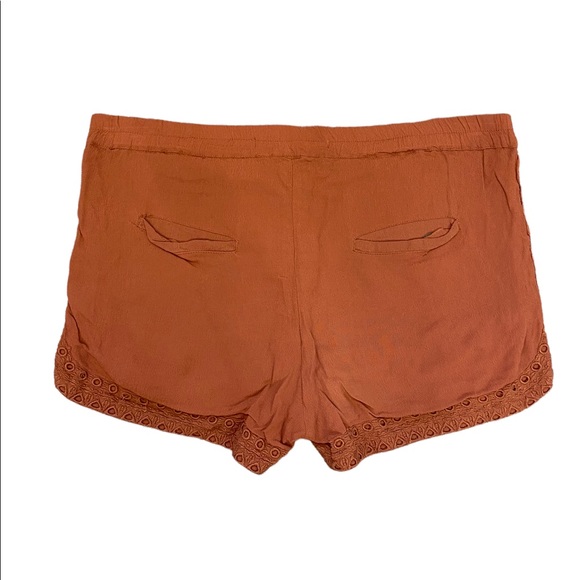 Anthropologie Marrakech Boho Burnt Orange Pull On Shorts, Womens XS - Picture 8 of 8